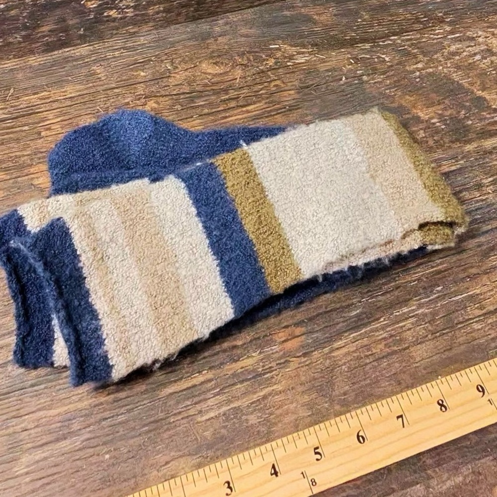 Kirklands Women's Cozy Striped‎ Socks - Navy, Beige, Olive